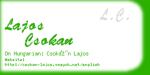 lajos csokan business card